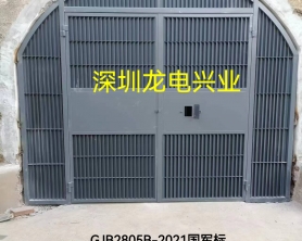 云南某部油庫通風門，制作安裝驗收完畢，做法：弧形、帶百頁、帶防鼠網(wǎng)